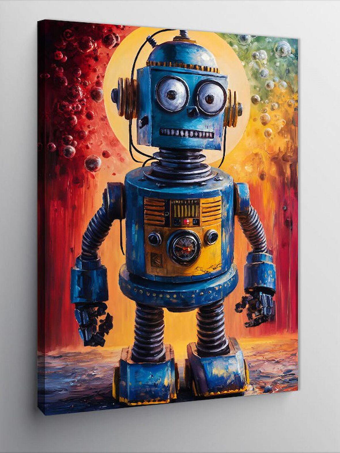 Kanvas Tablo Sevimli Robot