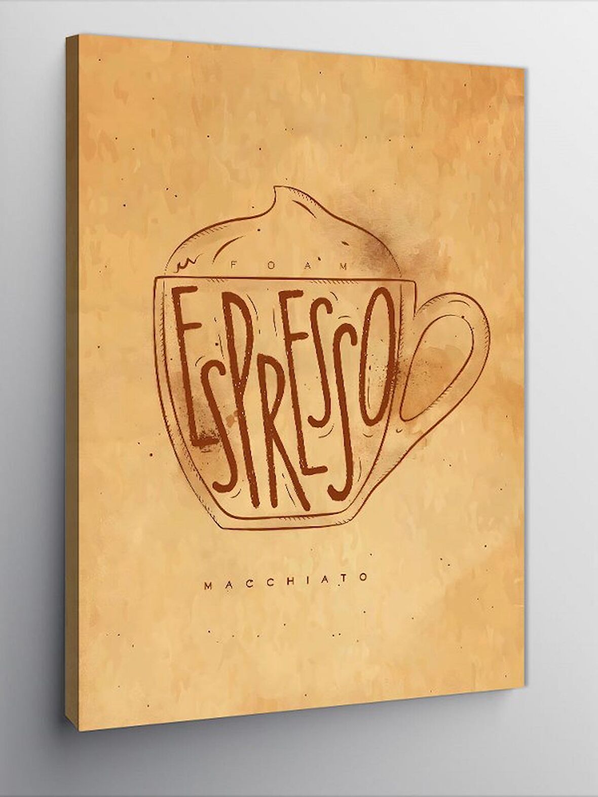 Kanvas Tablo Espresso Kahve Temalı