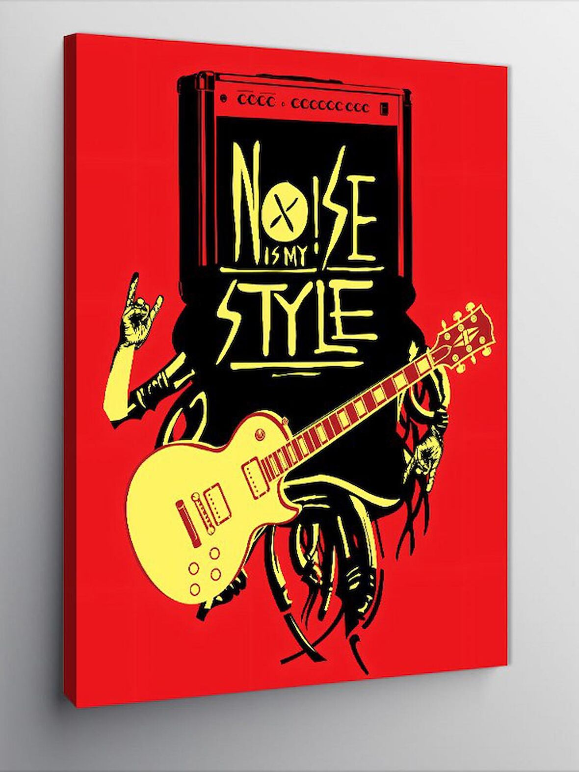 Kanvas Tablo Oyuncak Ayı Ve Gitar