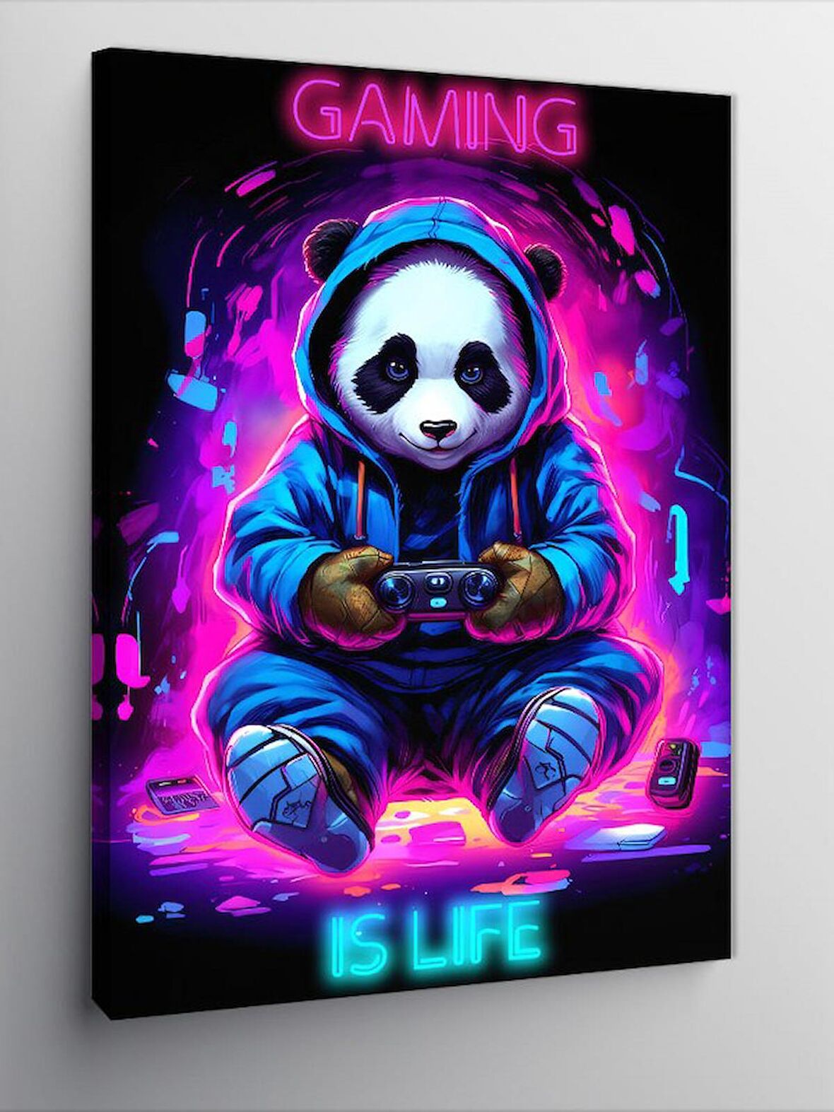 Kanvas Tablo Gamer Panda