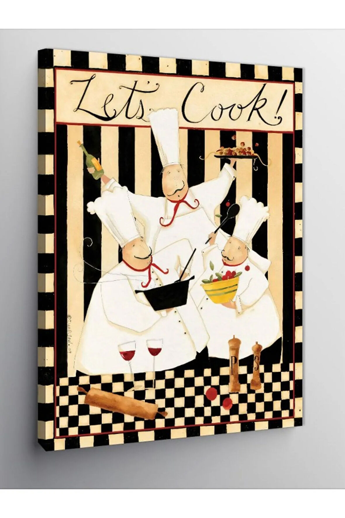 Kanvas Tablo Aşçılar Mutfak Temalı