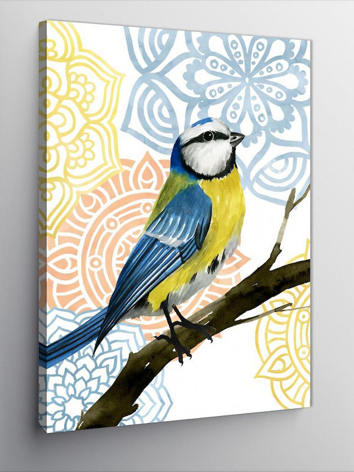 Kanvas Tablo Daldaki Serçe