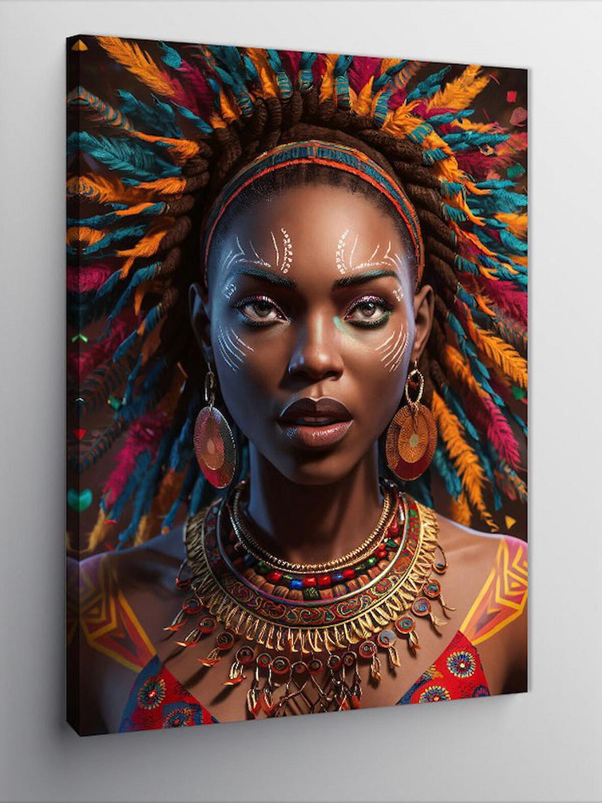 Kanvas Tablo Afrikalı Kadın