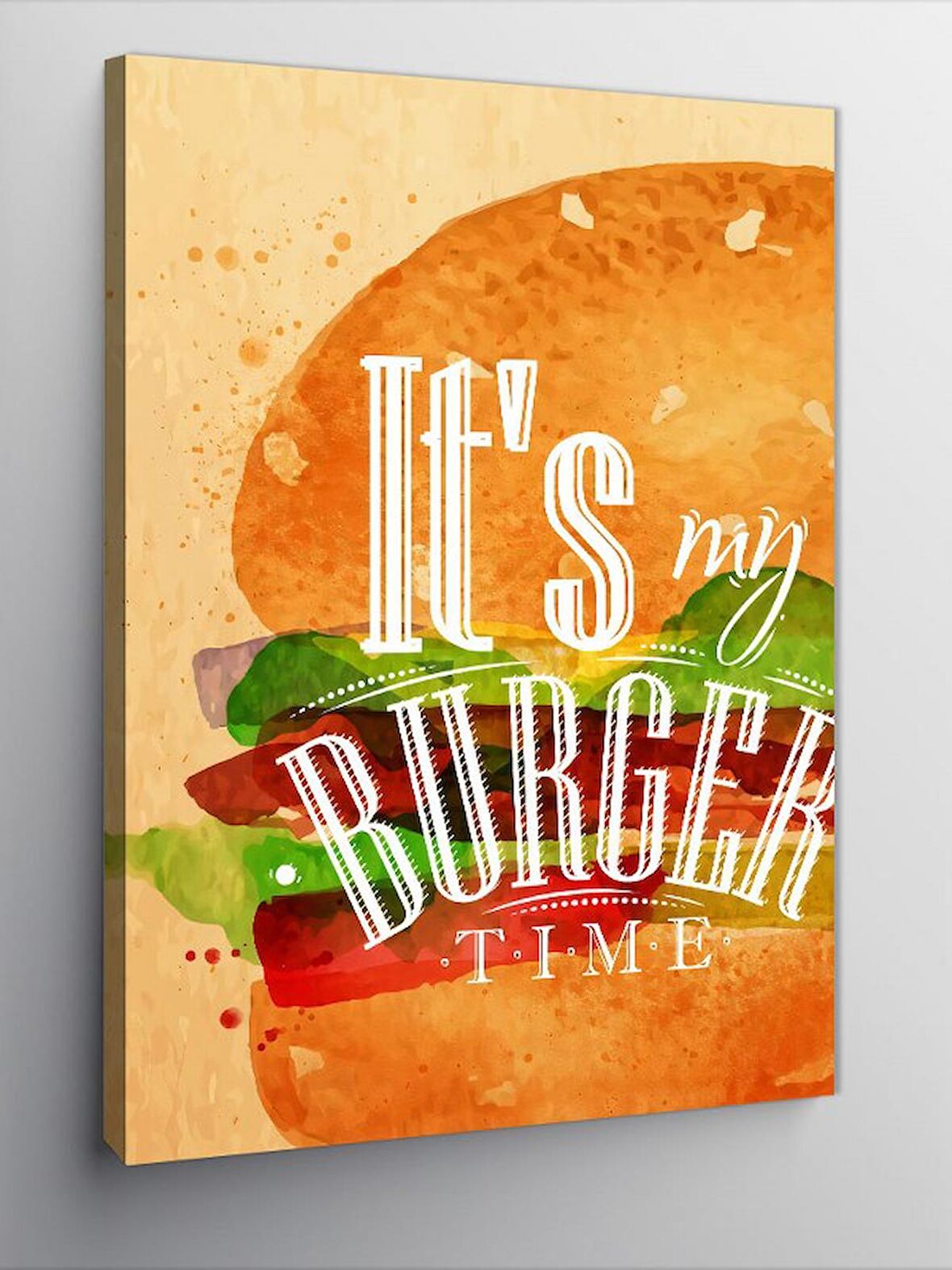 Kanvas Tablo Hamburger Zamanı