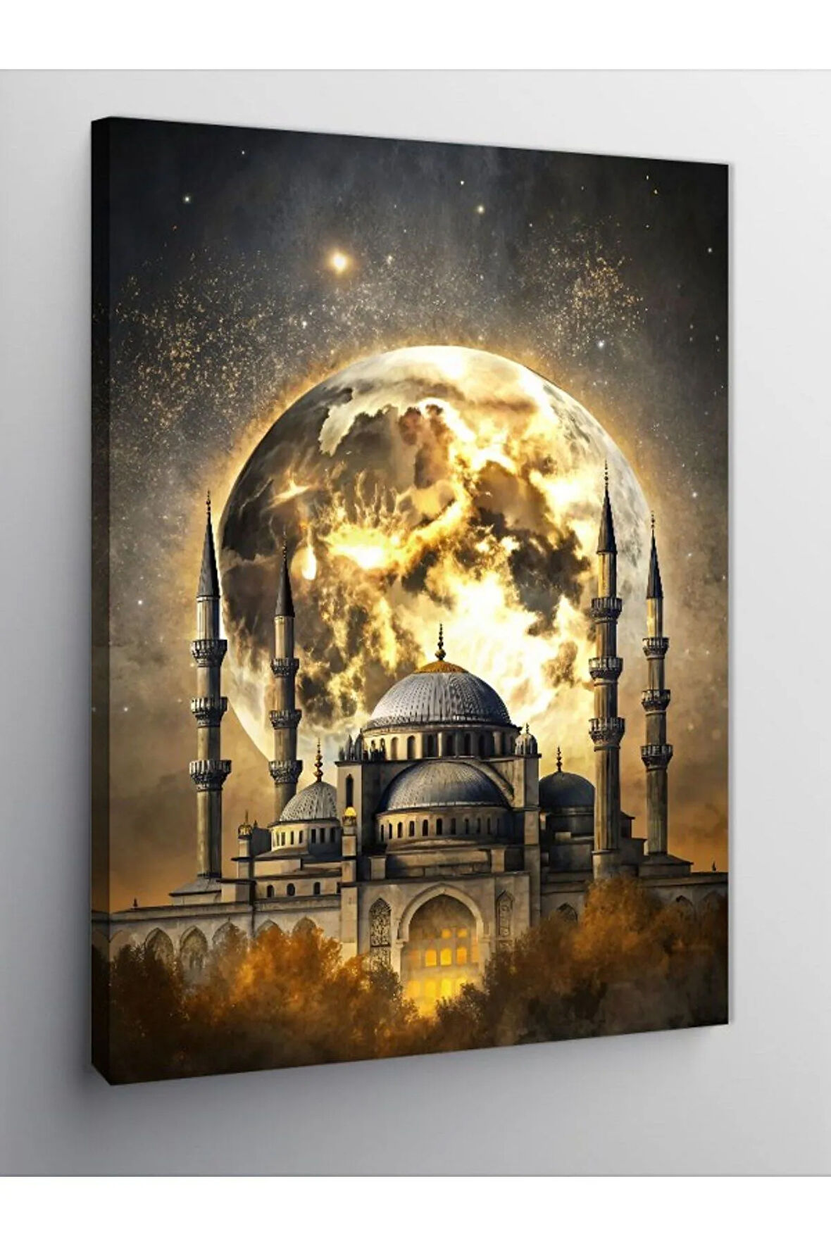 Kanvas Tablo Dolunay Ve Cami