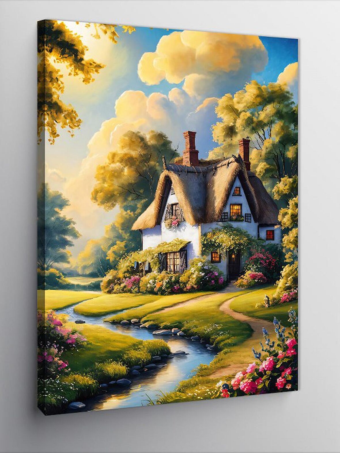 Kanvas Tablo Köy Evi