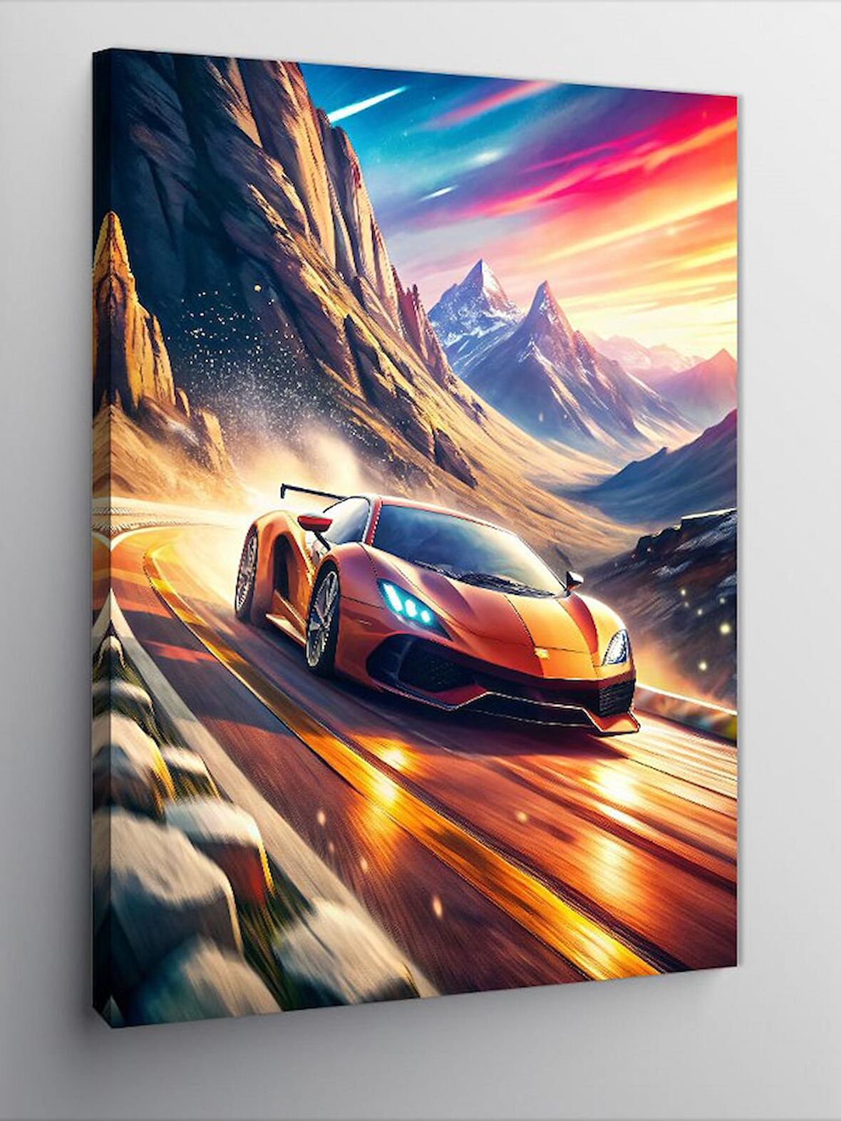 Kanvas Tablo Spor Araba