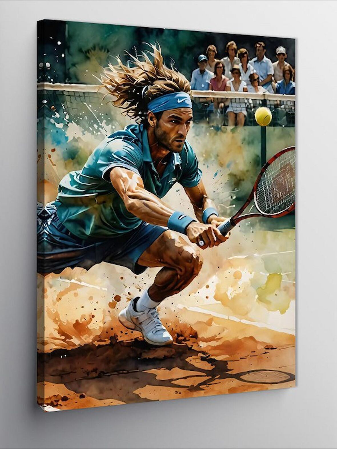 Kanvas Tablo Tenis Oynayan Adam