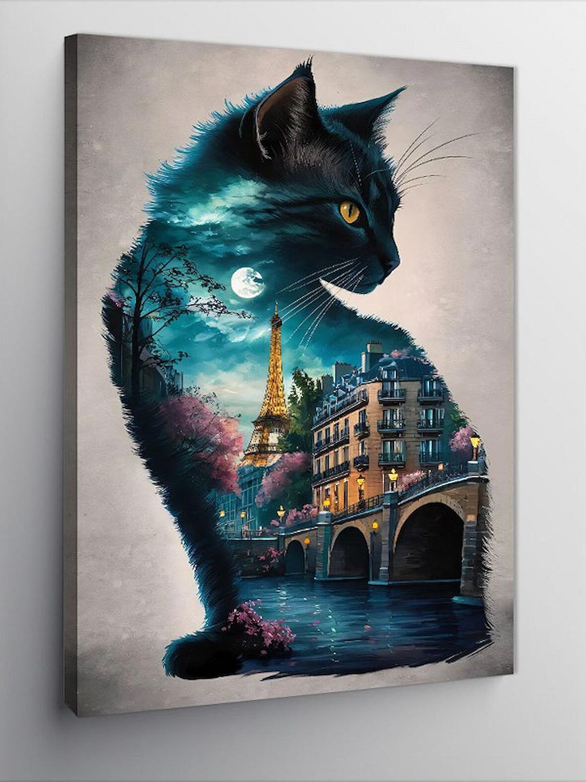 Kanvas Tablo Renkli Fon Spor Araba