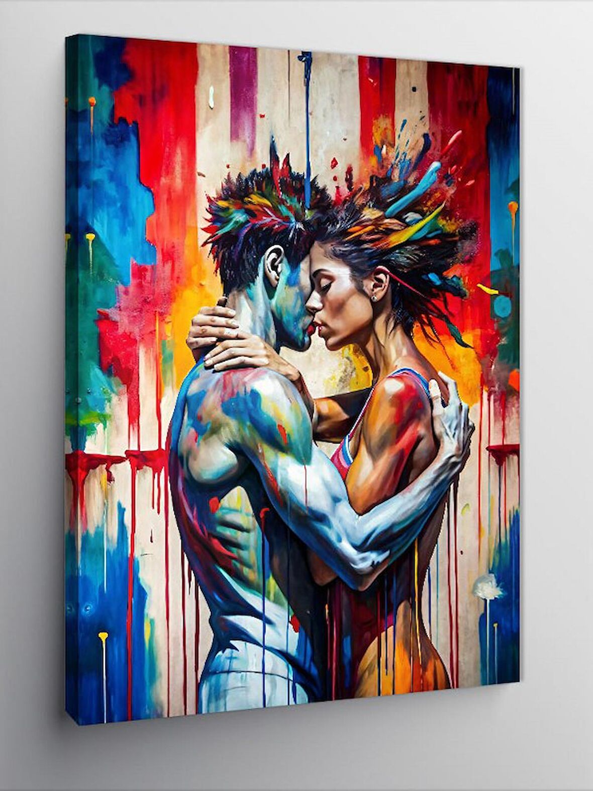 Kanvas Tablo Buharlı Tren Ve Dolunay