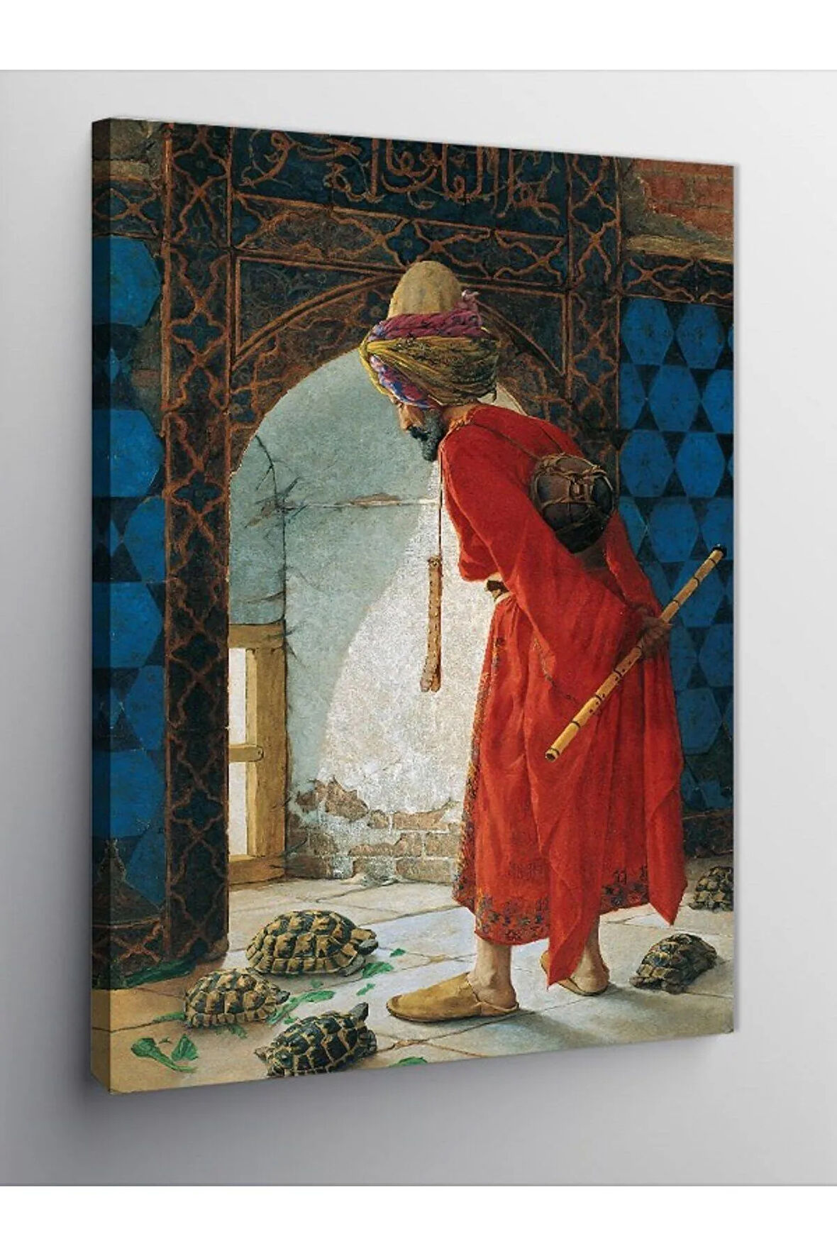 Kanvas Tablo Kaplumbağa Terbiyecisi