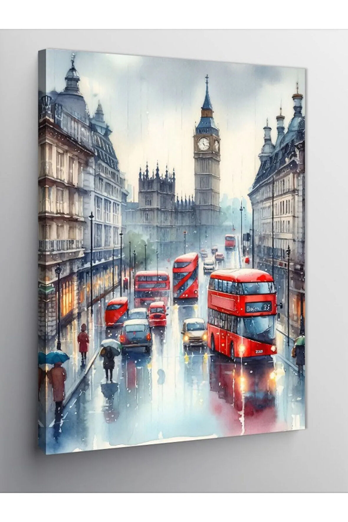 Kanvas Tablo Londra Otobüs Ve Big Ben