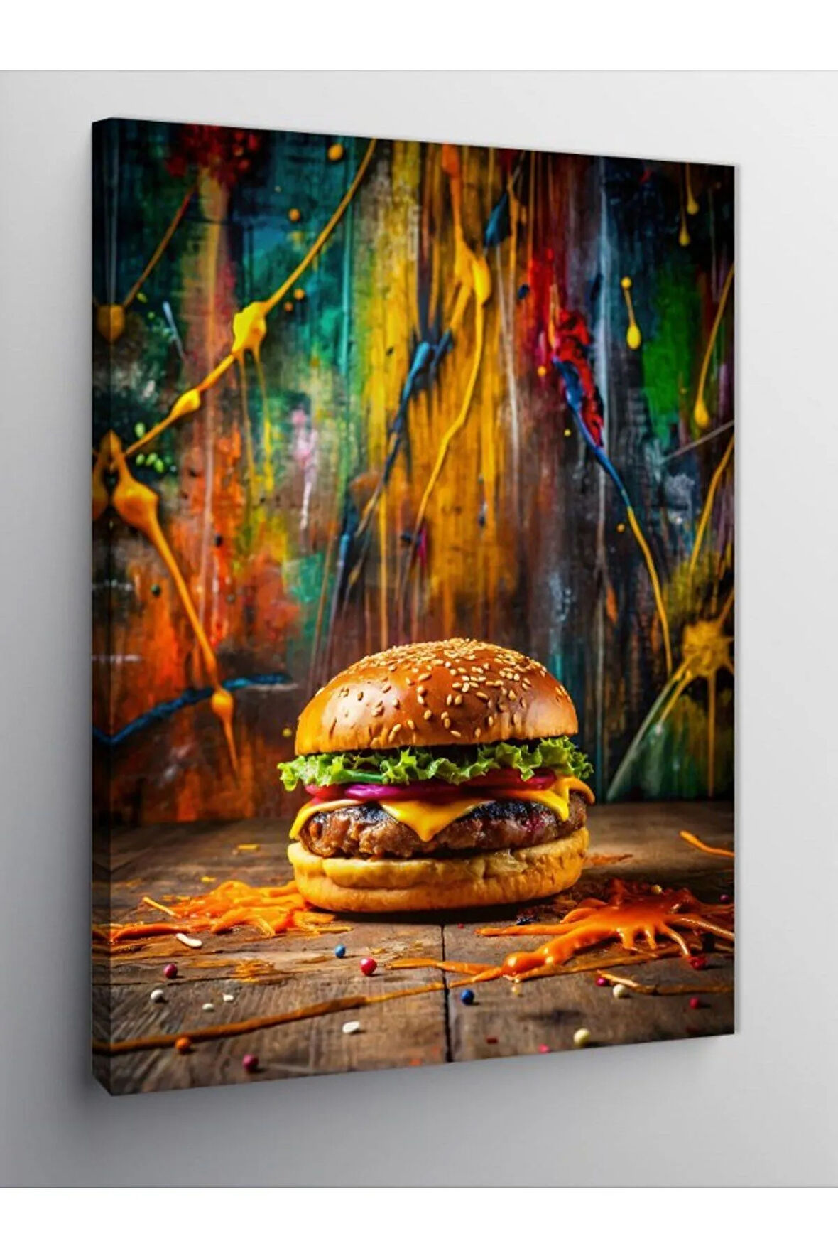 Kanvas Tablo Hamburger