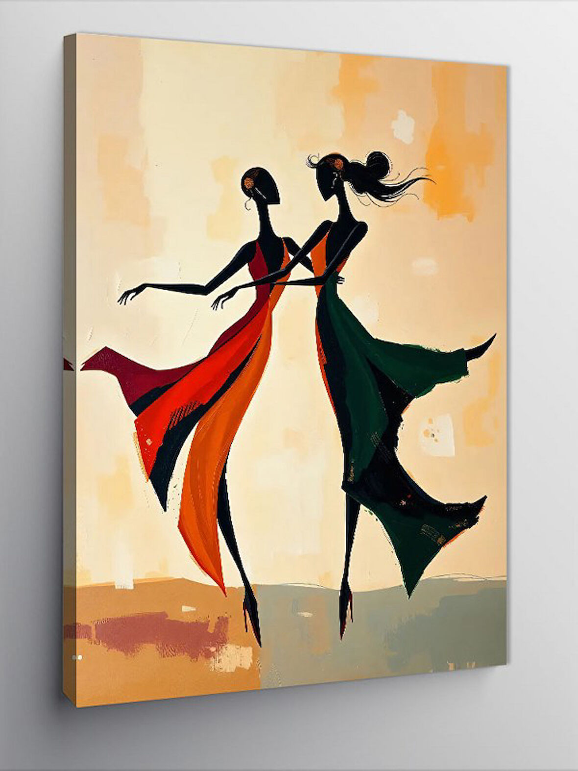 Kanvas Tablo Dans Eden İkili