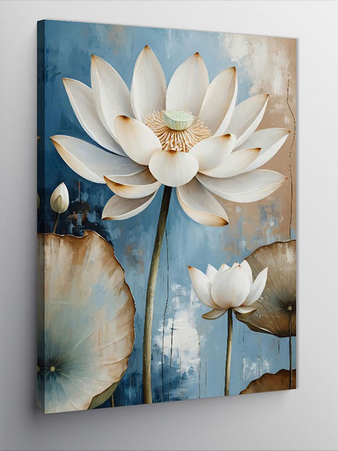 Kanvas Tablo Lotus Çiçeği Yansıması