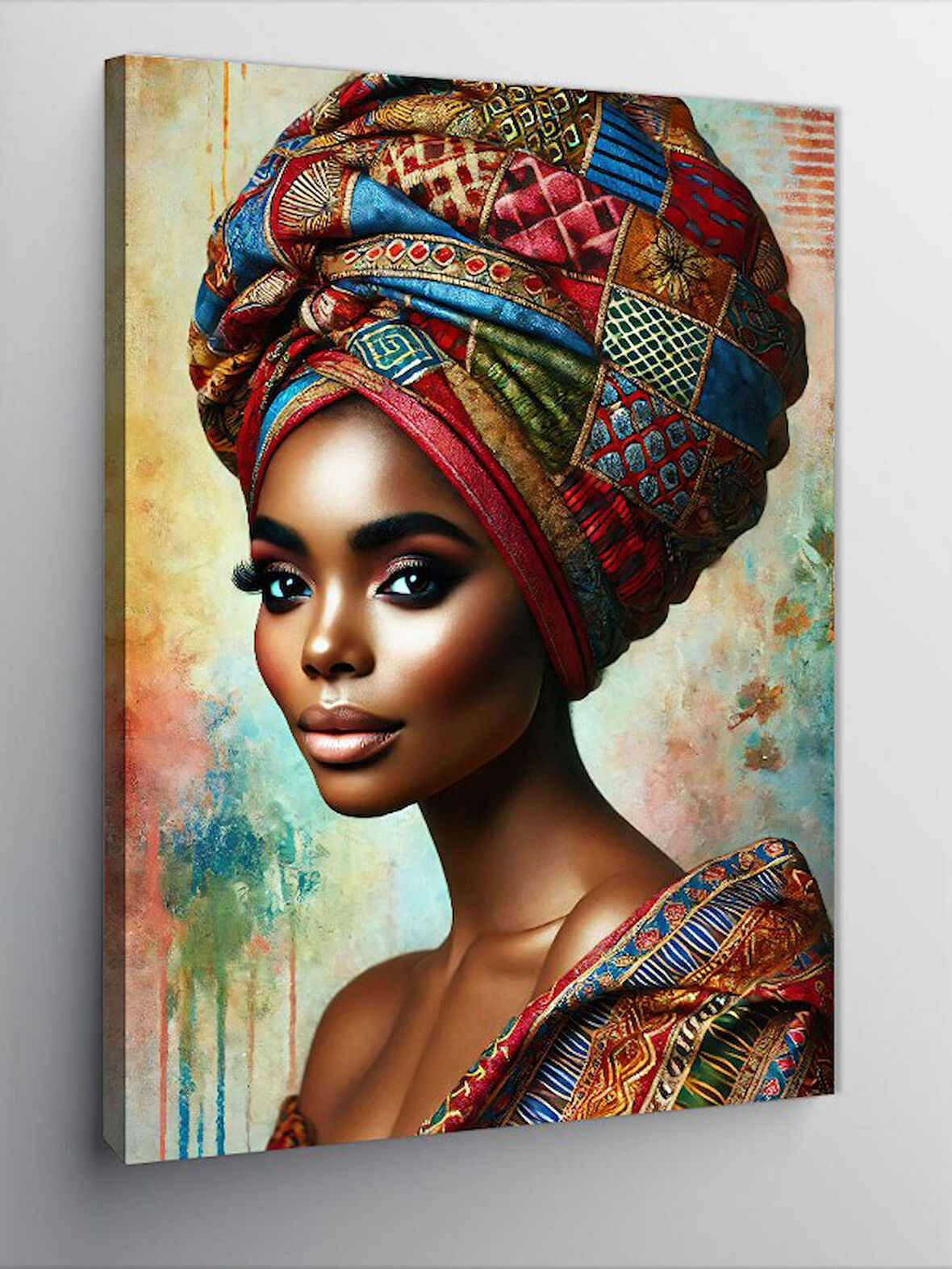 Kanvas Tablo Afrikalı Kadın Portresi