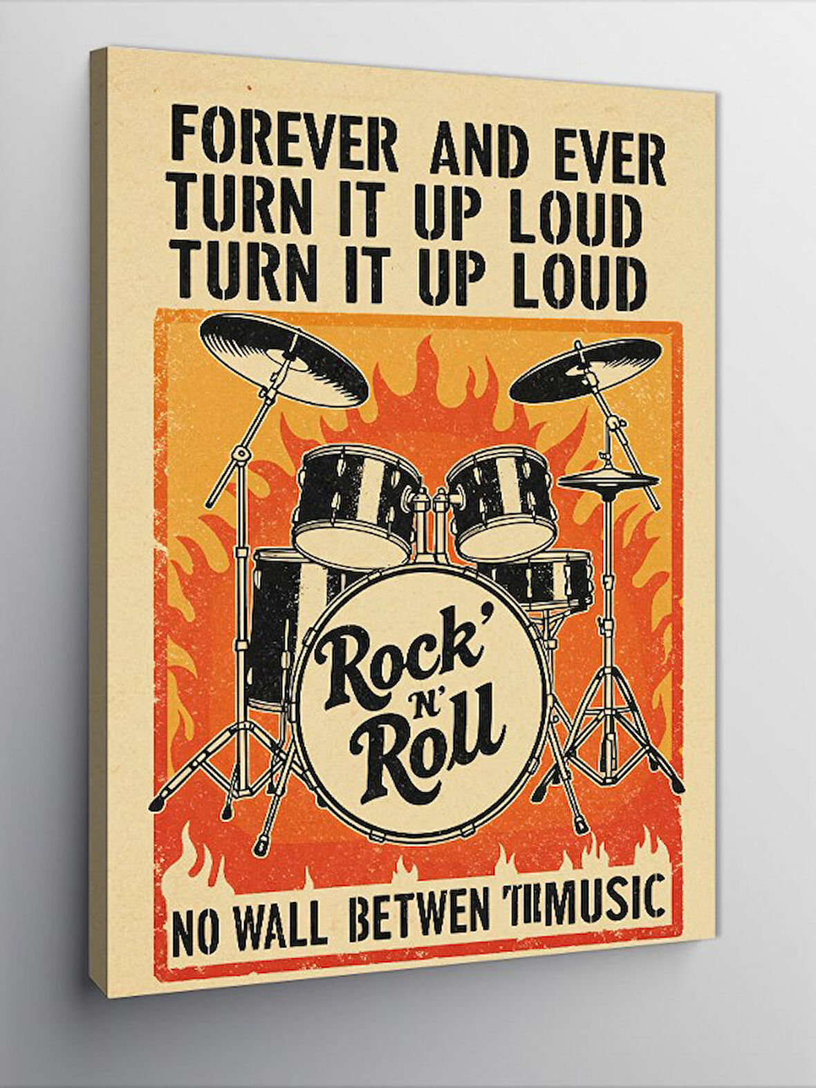 Kanvas Tablo Rock'n Roll Afişi