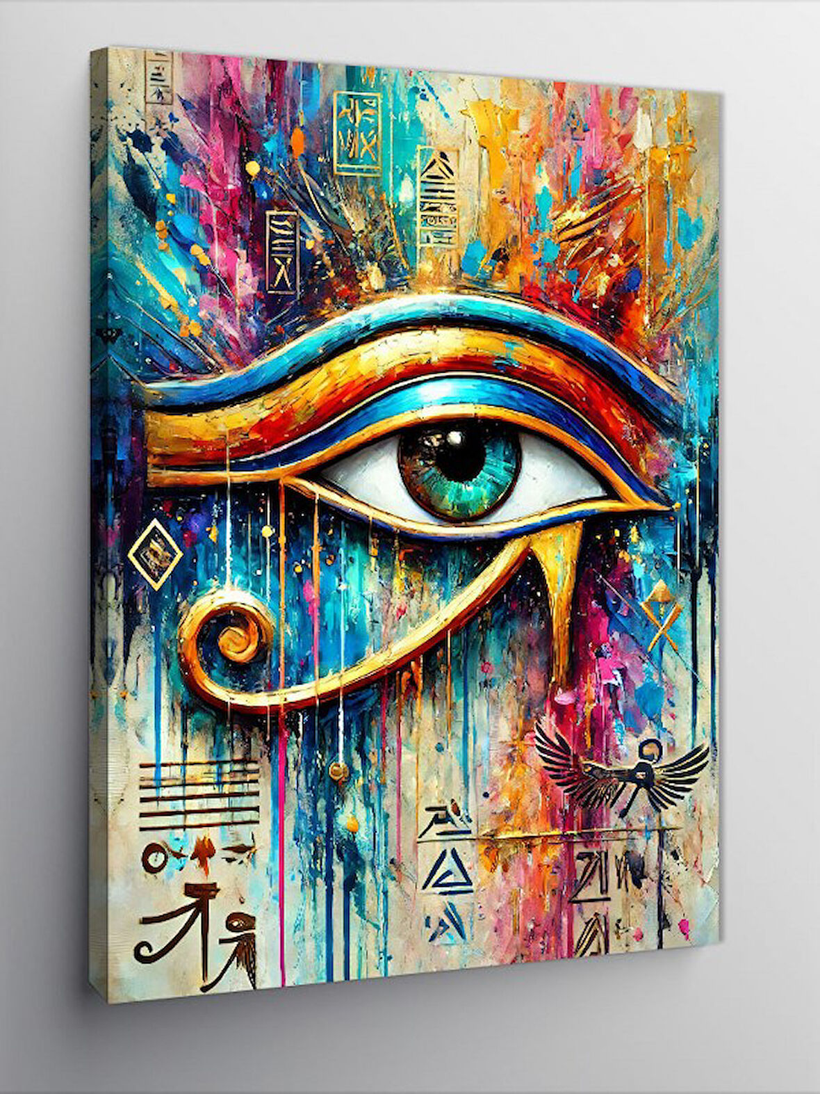Kanvas Tablo Ra'nın Gözü Deseni
