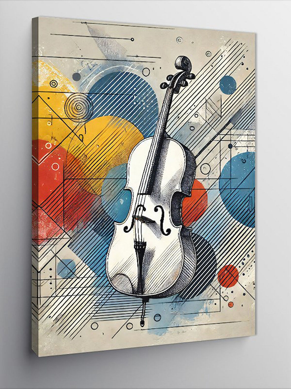 Kanvas Tablo Keman ve Sanat Notaları