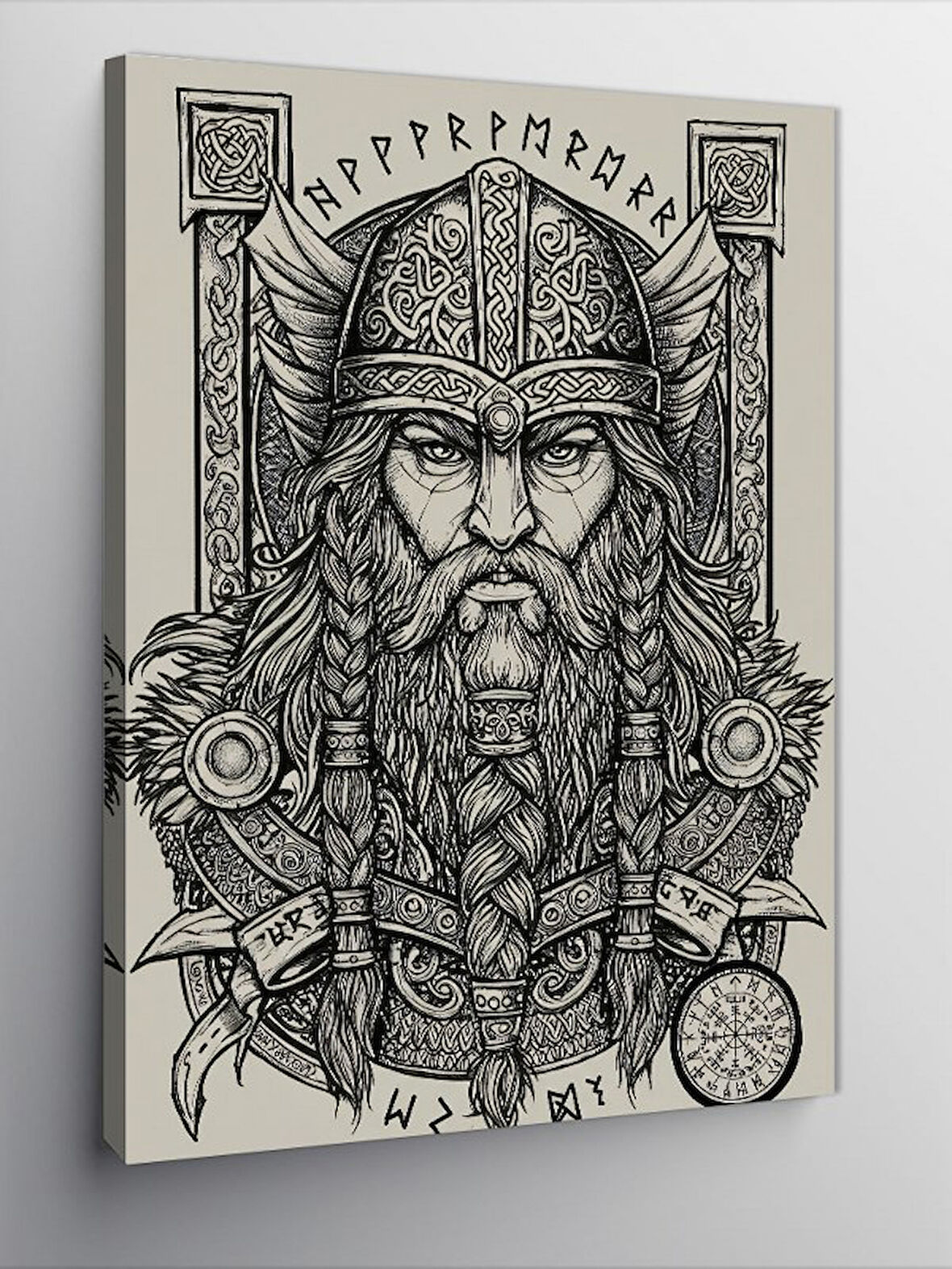 Kanvas Tablo Viking Portresi