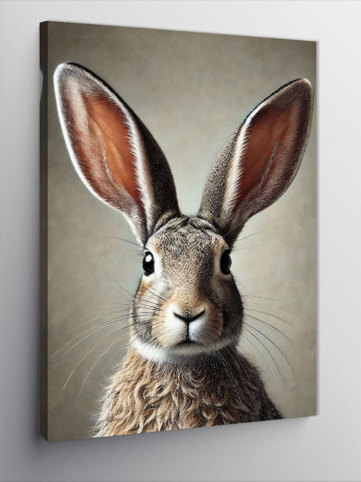 Kanvas Tablo Sevimli Tavşan Portresi