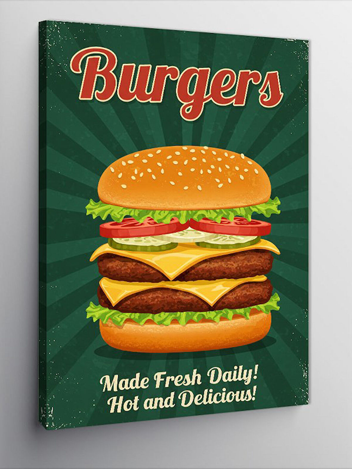 Kanvas Tablo "Burgers" ve Lezzet Posteri