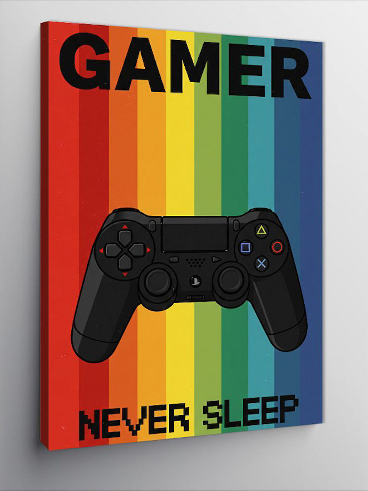 Kanvas Tablo "Gamer Never Sleep" ve Oyun Tutkusu