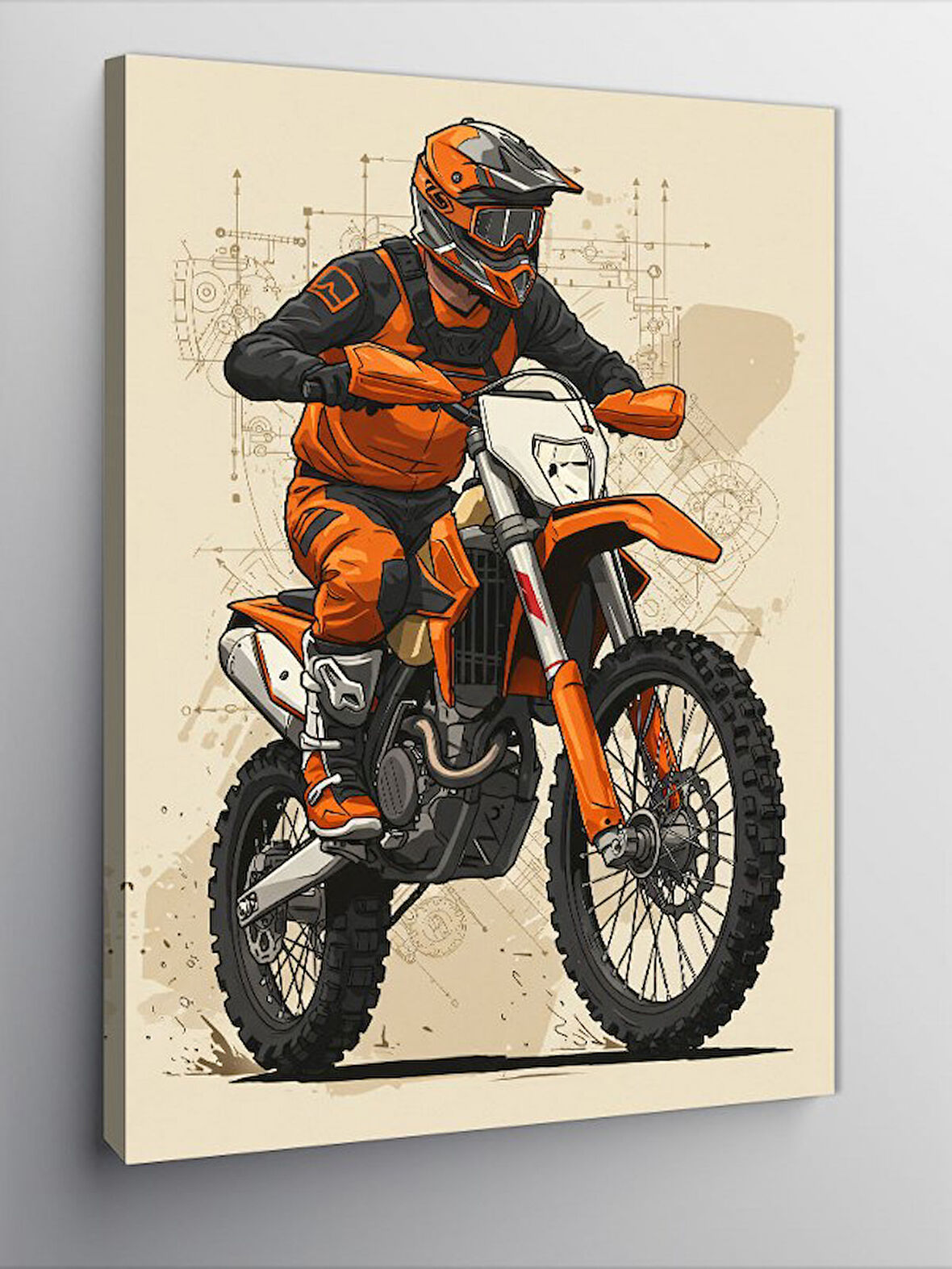 Kanvas Tablo Motokros Ve Macera