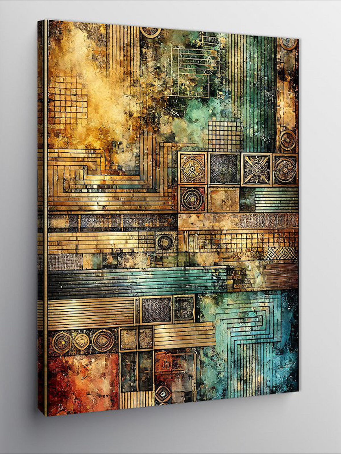 Kanvas Tablo Modern Soyut Geometrik Sanat