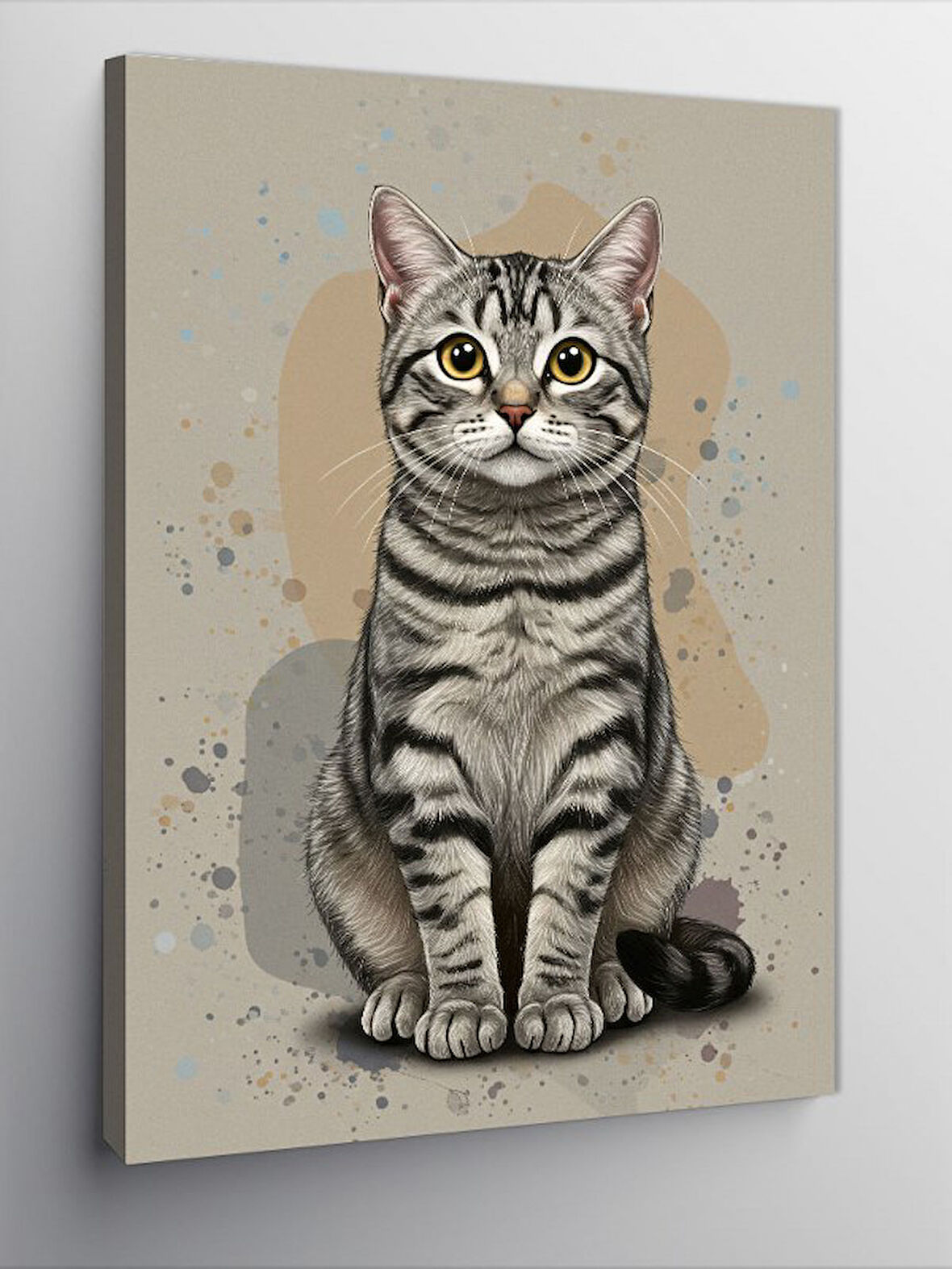 Kanvas Tablo Sevimli Gri Kedi