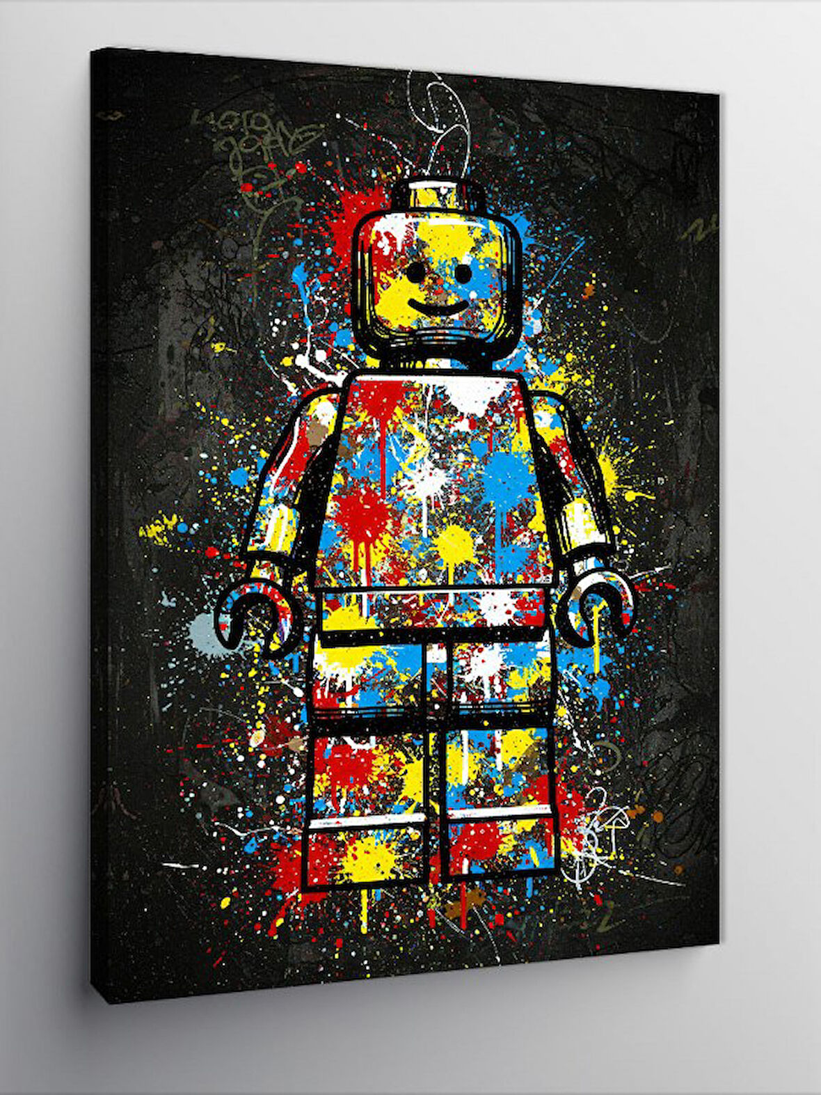 Kanvas Tablo Renkli Lego Robot