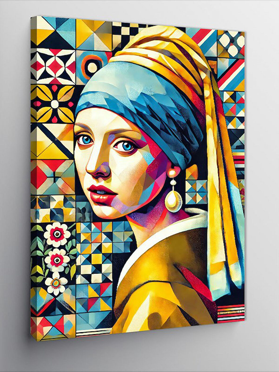 Kanvas Tablo Modern İnci Küpe Kızı
