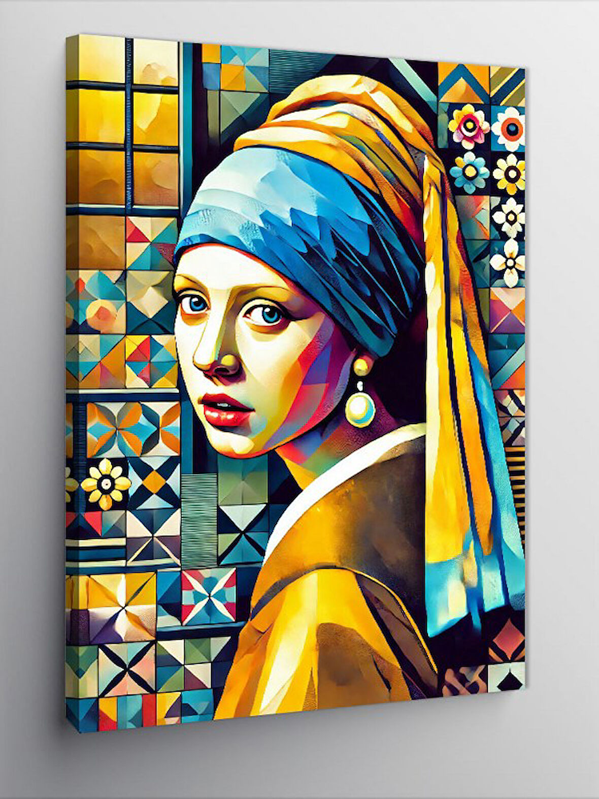 Kanvas Tablo Modern İnci Küpe Kızı Yorumu