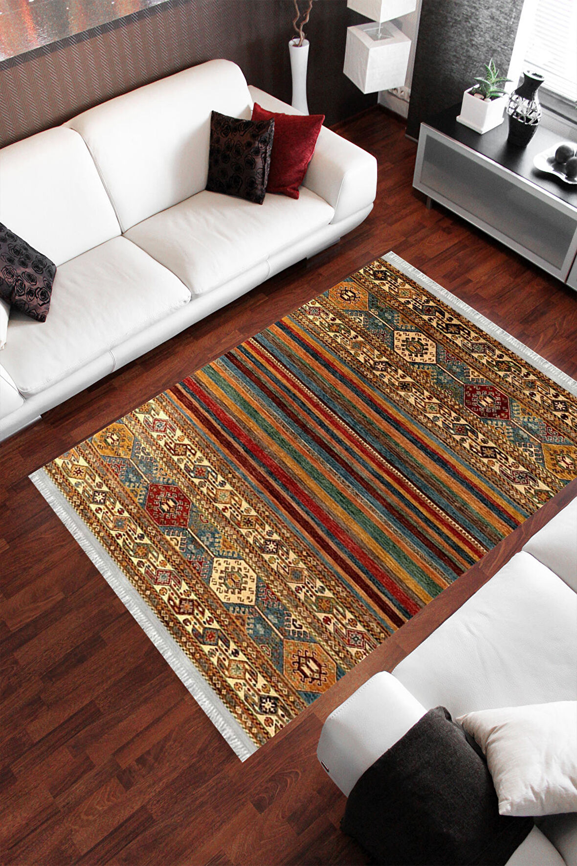 Homier Cotton Kalitesi Yıkanabilir Kaymaz Taban Antibakteriyel Kilim Ve Yolluk H-OT-4053A