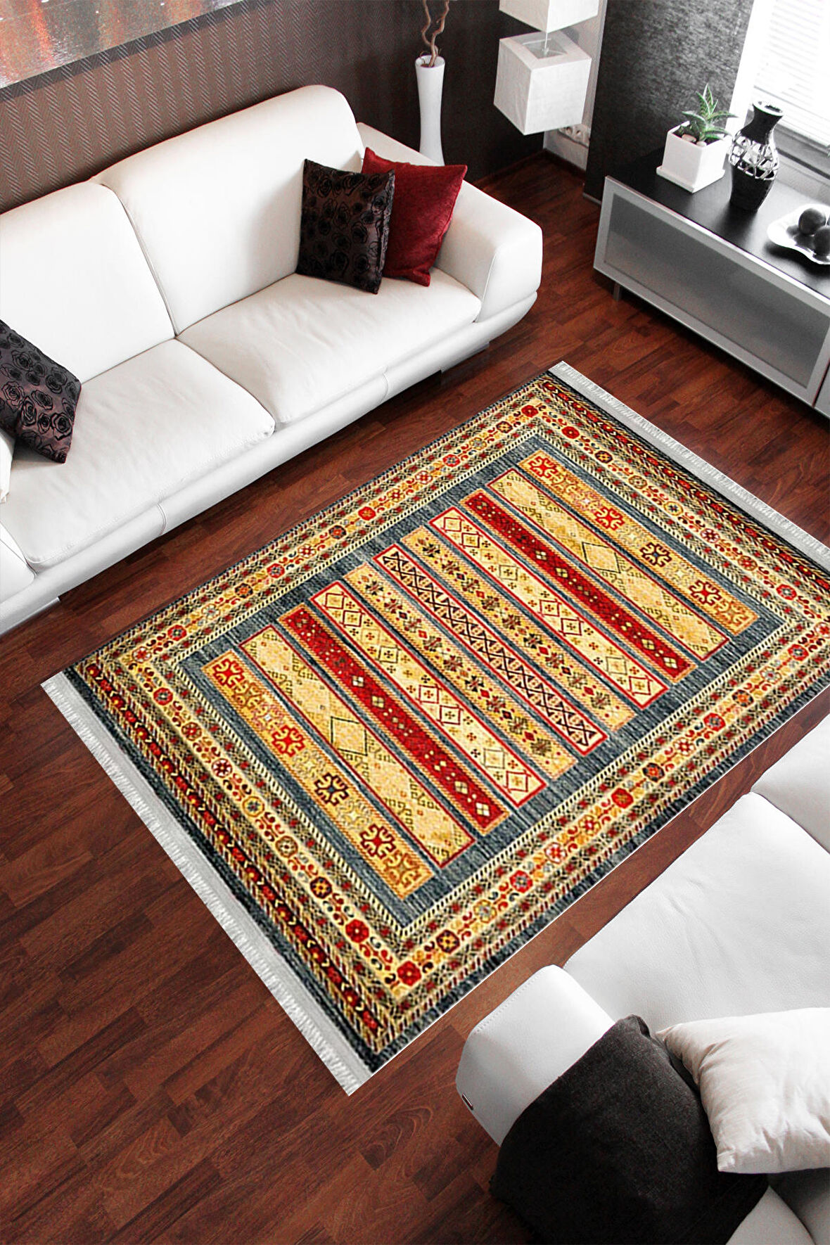 Homier Cotton Kalitesi Yıkanabilir Kaymaz Taban Antibakteriyel Kilim Ve Yolluk H-OT-4075A