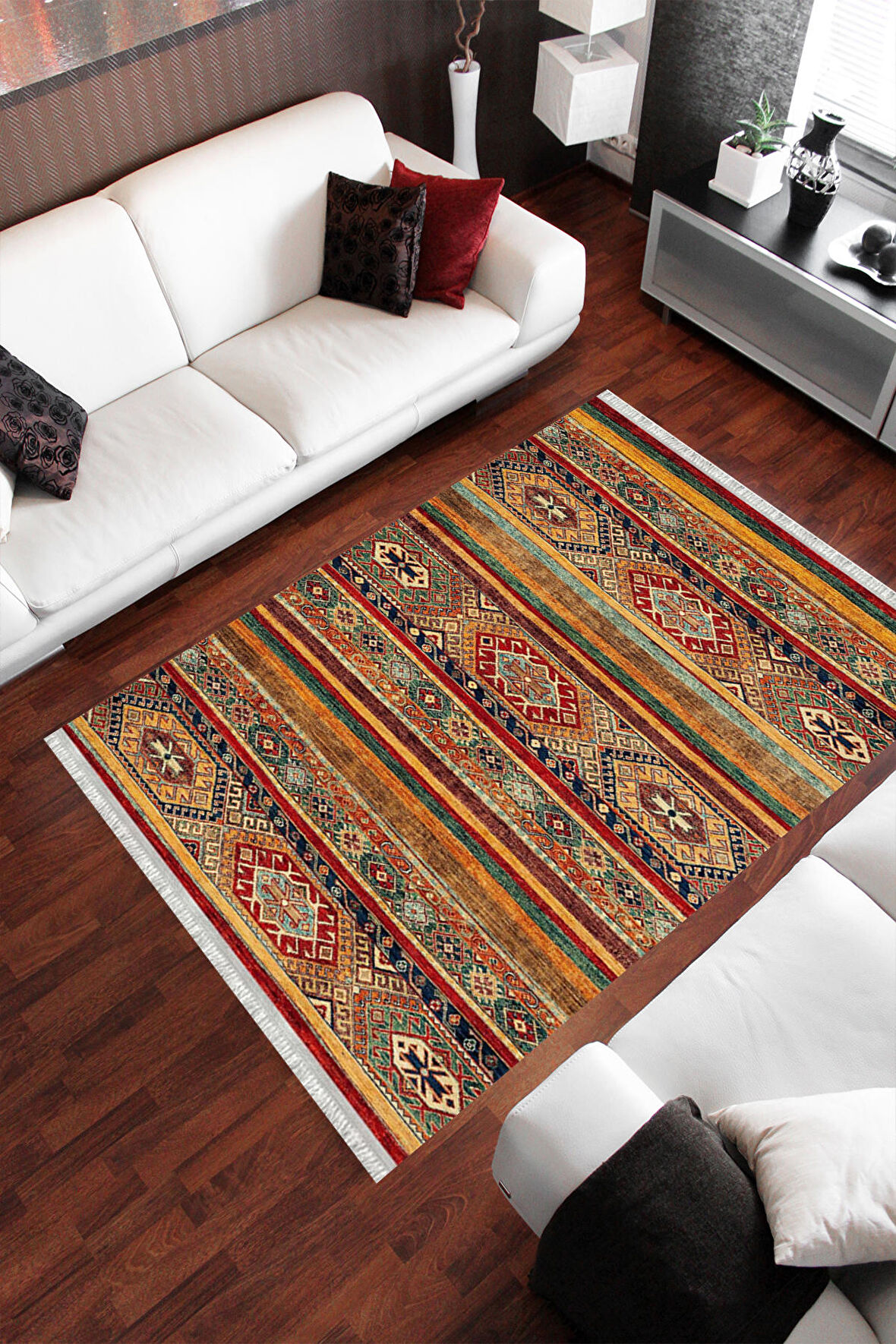 Homier Cotton Kalitesi Yıkanabilir Kaymaz Taban Antibakteriyel Kilim Ve Yolluk H-OT-4077A