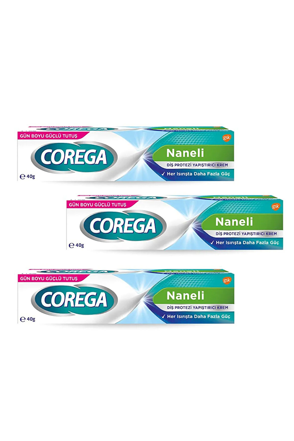 Naneli Süper Protez Yapıştırıcı 40 gr x3 Adet