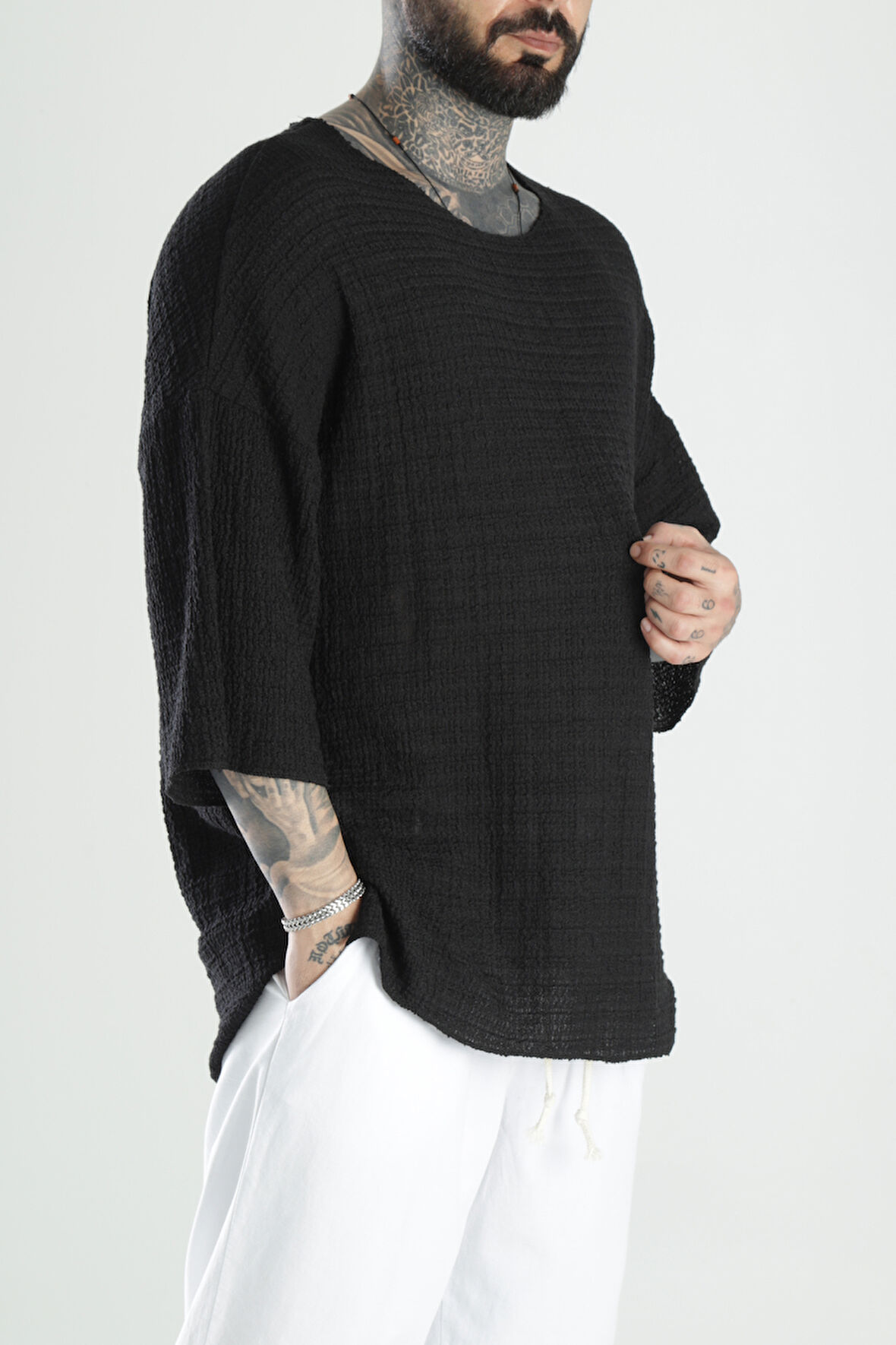 Likralı Oversize T-Shirt 