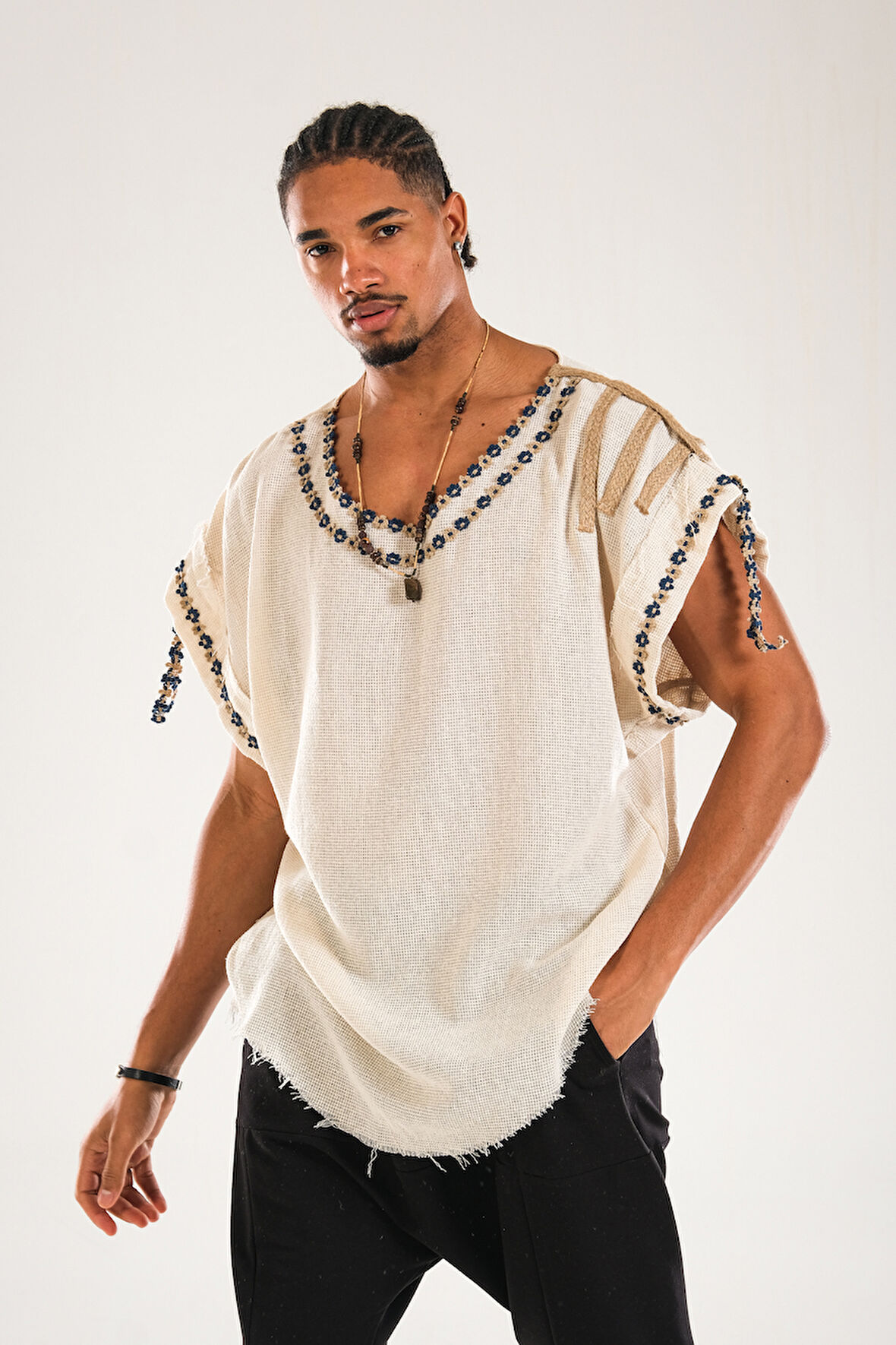 Buldan Kumaş Oversize Tasarım T-Shirt