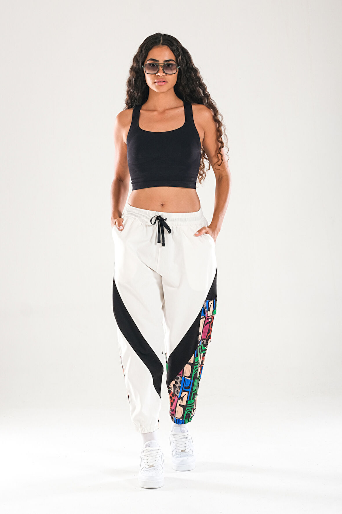 Neon Desenli Jogger Pantolon