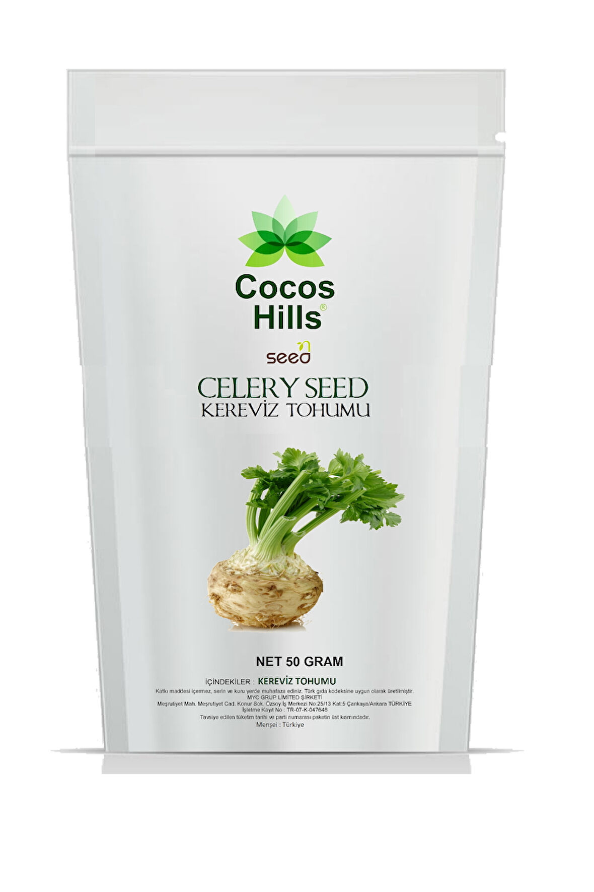 Cocos Hills Celery Seed Kereviz Tohumu 50 gram
