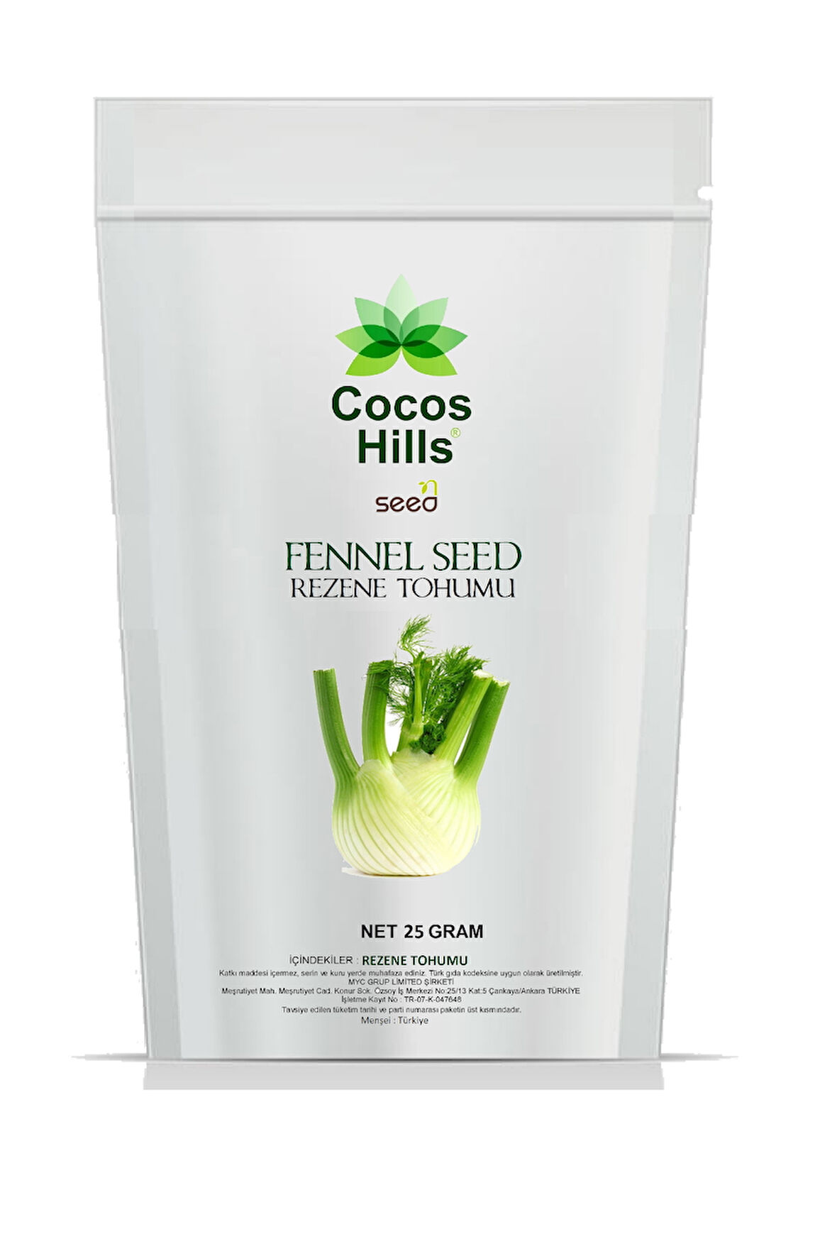 Cocos Hills Fennel Seed Rezene Tohumu 25 gram