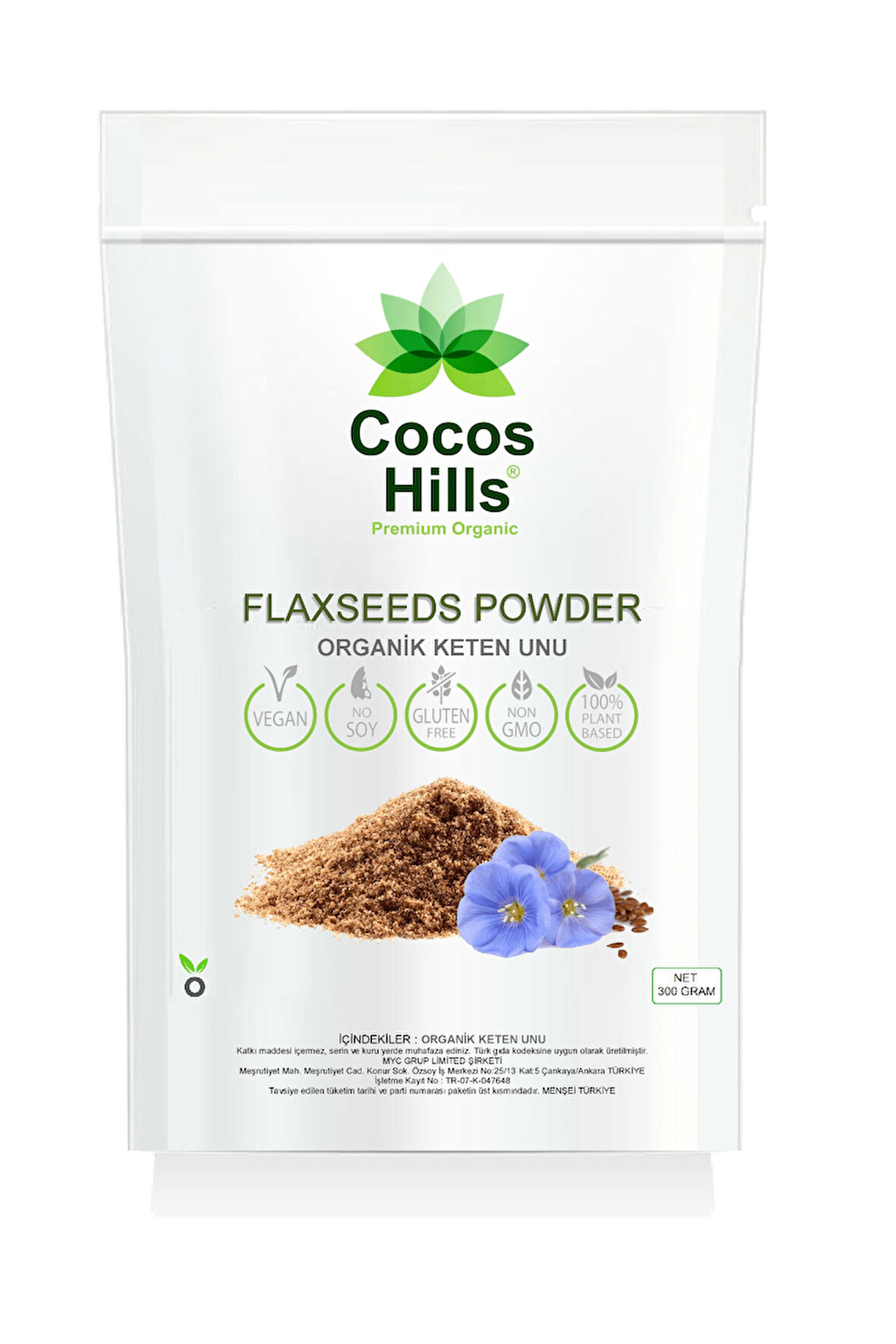 Cocos Hills Flaxseed Flour Keten Tohumu Unu 150 gram