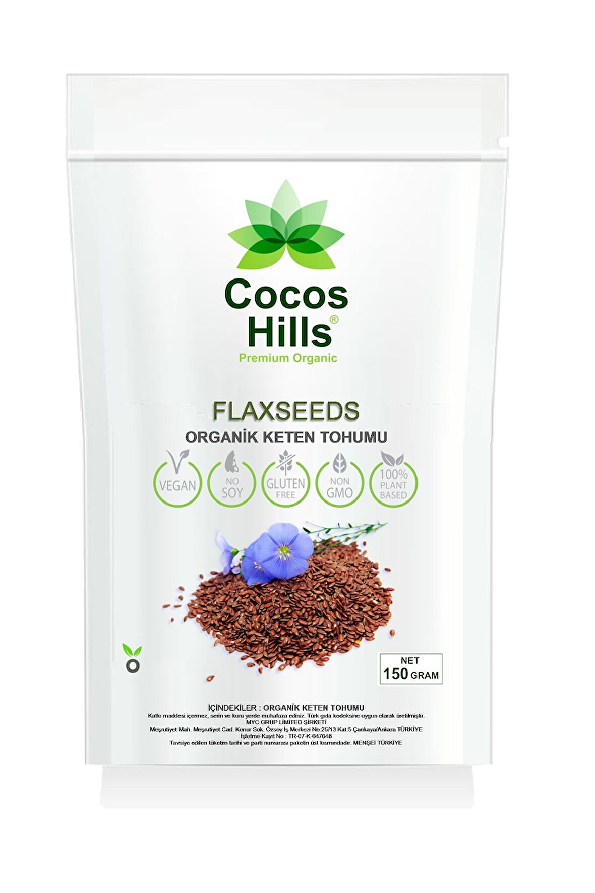 Cocos Hills Flaxseed Keten Tohumu 150 gram