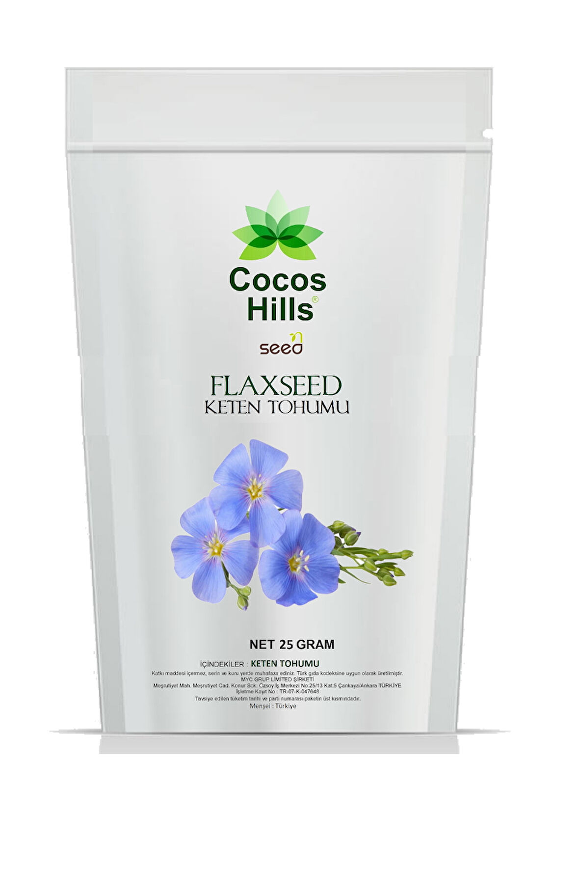 Cocos Hills Flaxseed Keten Tohumu 25 gram