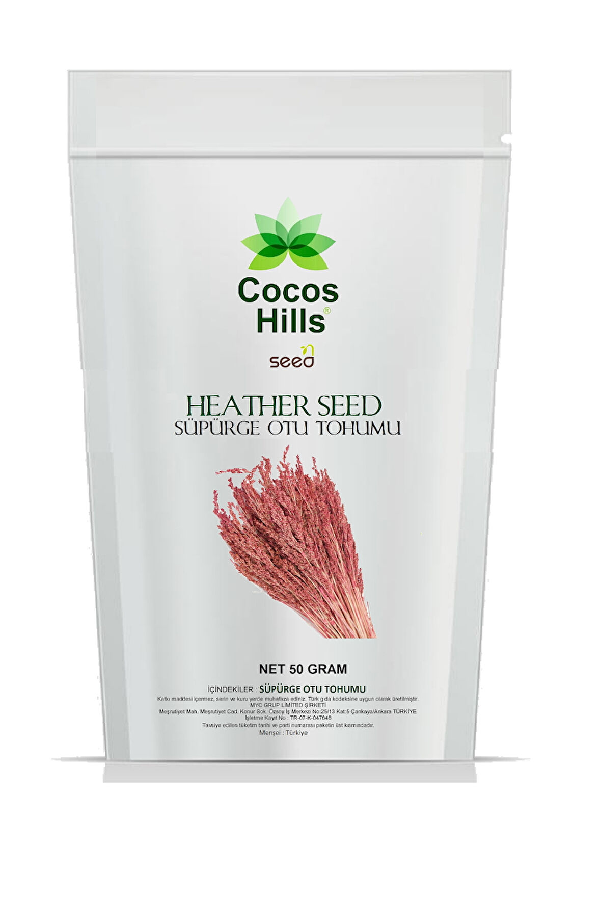 Cocos Hills Heather Seed Süpürge Otu Tohumu 50 gram