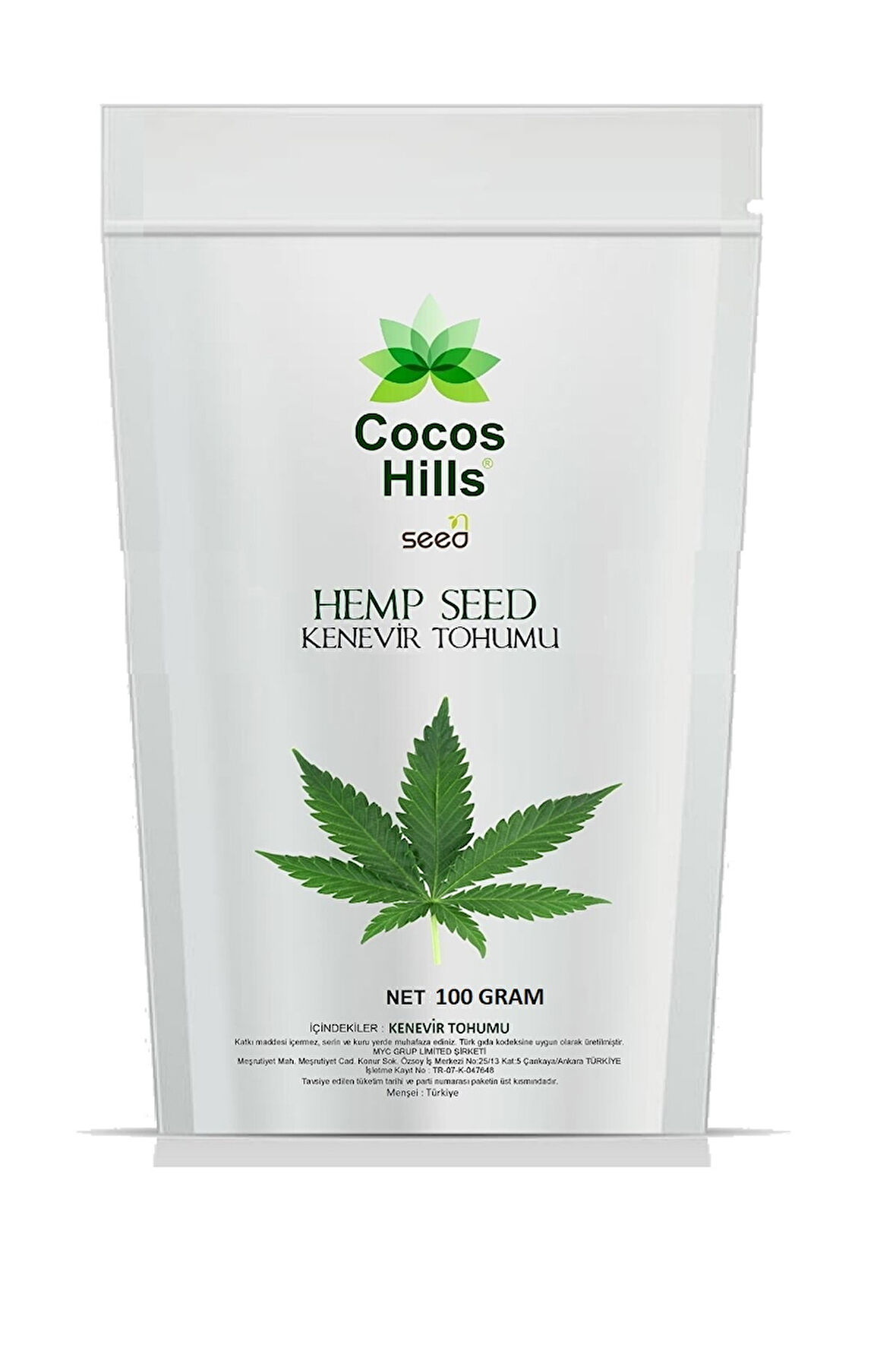 Cocos Hills Hemp Seed Kenevir Tohumu 100 Gram