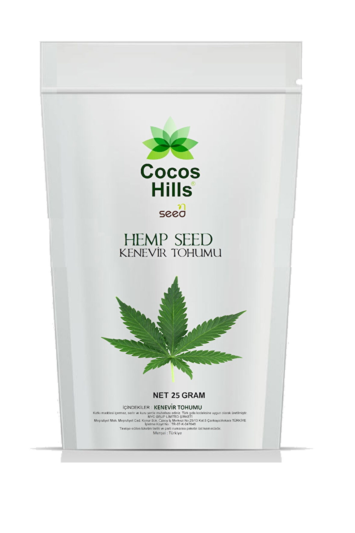 Cocos Hills Hemp Seed Kenevir Tohumu 25 Gram