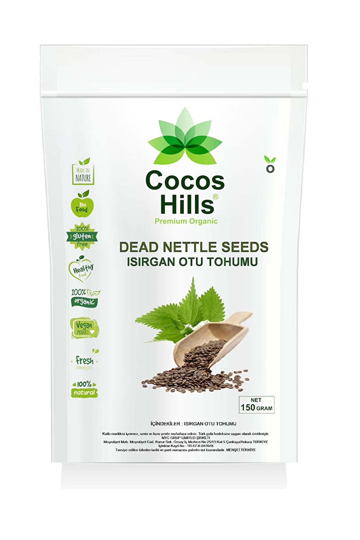Cocos Hills Nettle Seeds Isirgan Otu Tohumu 150 gram