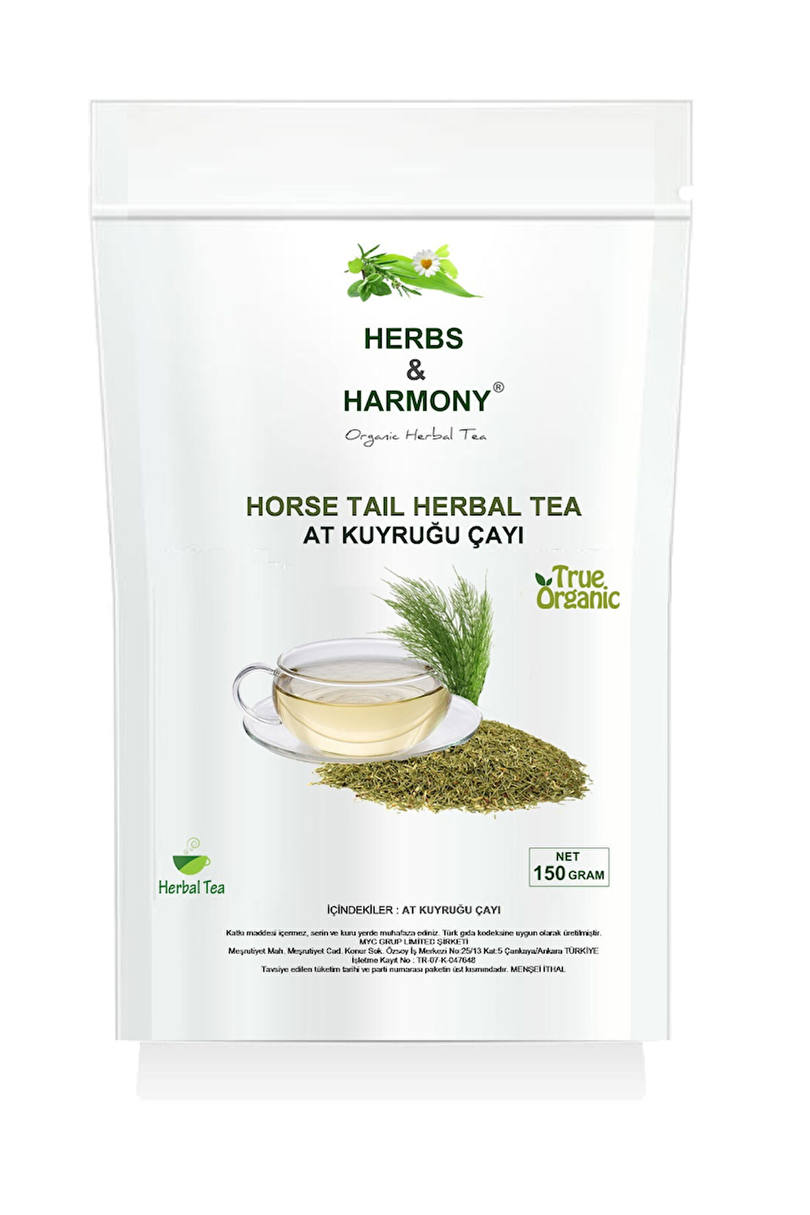 Herbs & Harmony Horse Tail Herbal Tea At Kuyruğu ( Kırk Kilit Otu ) Bitki Çayı 150 gram